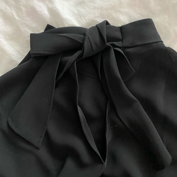 Mango Bell Sleeve Tie Neck Mini Dress - Picture 4 of 7